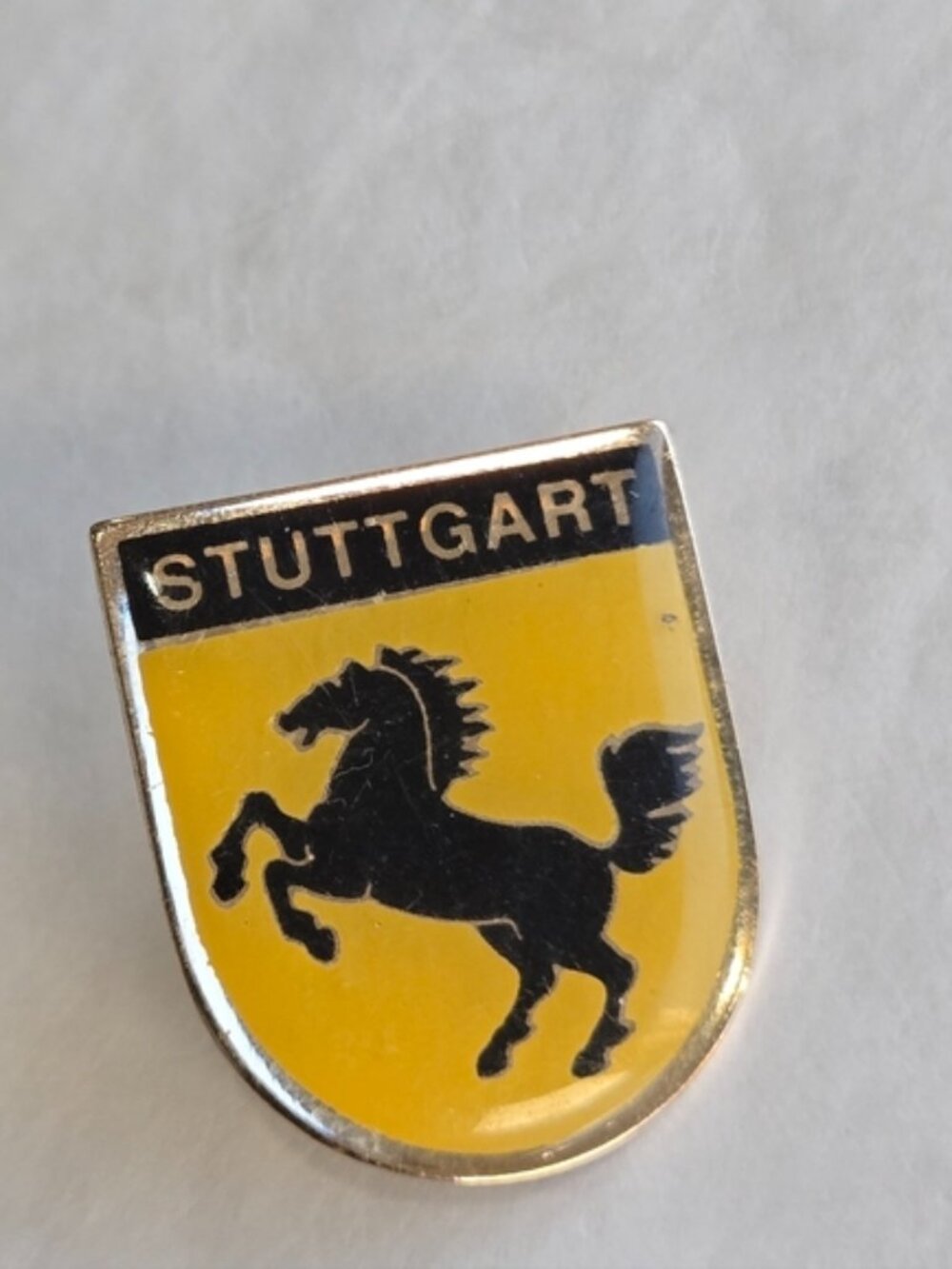 Coat of Arms of Stuttgart Germany Lapel Pin Horse Crest Souvenir Pinback Button